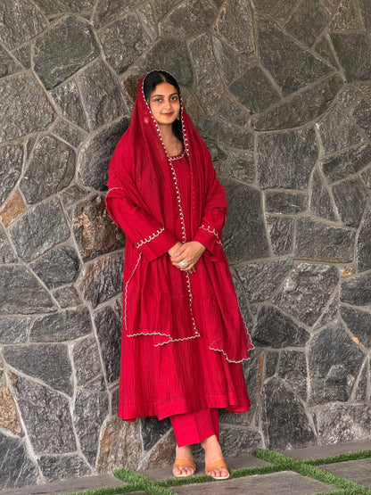 ZU25X285- CHERRY RED EMB