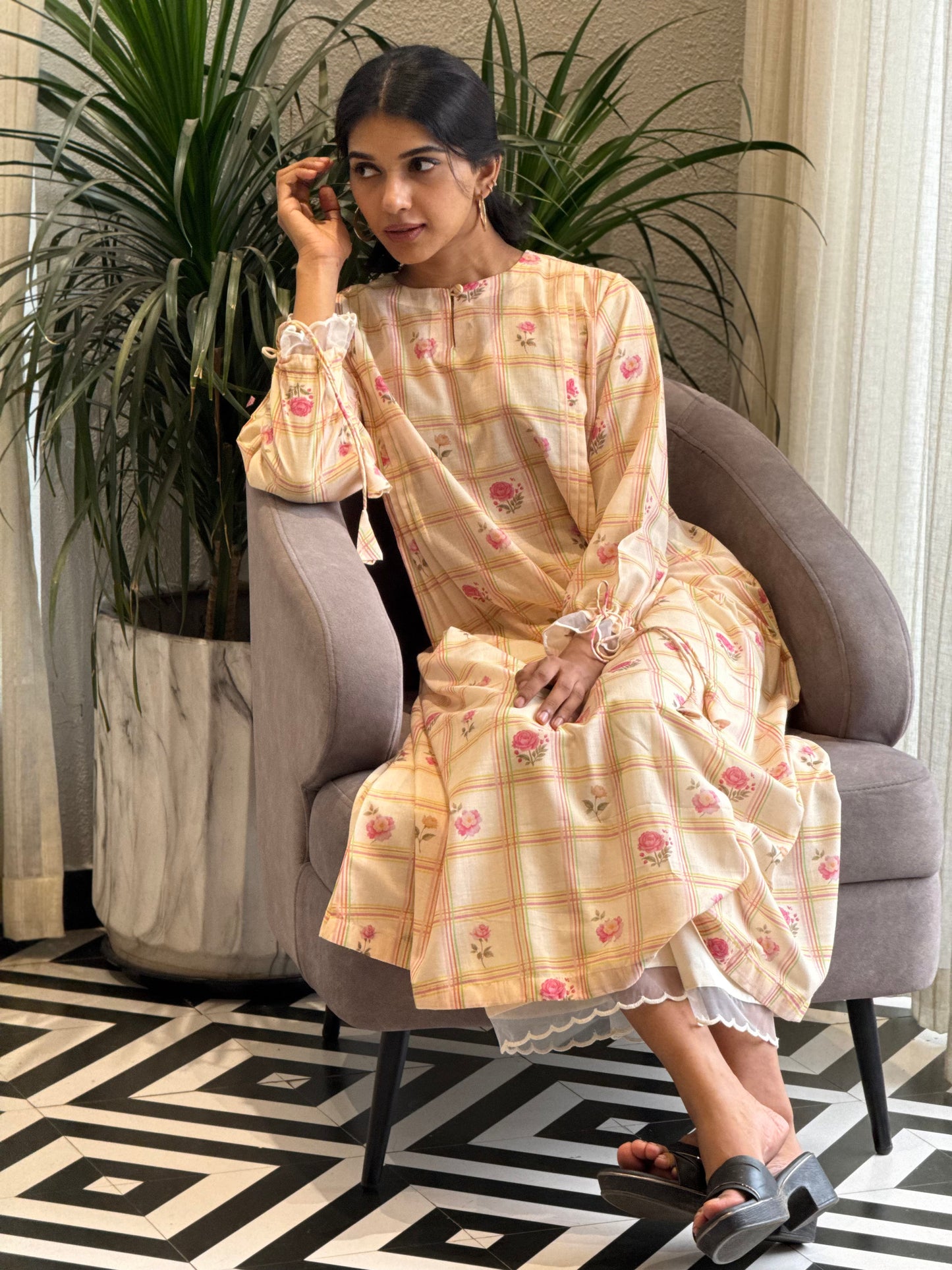 ZU25X355-MUSLIN SILK PRINTED