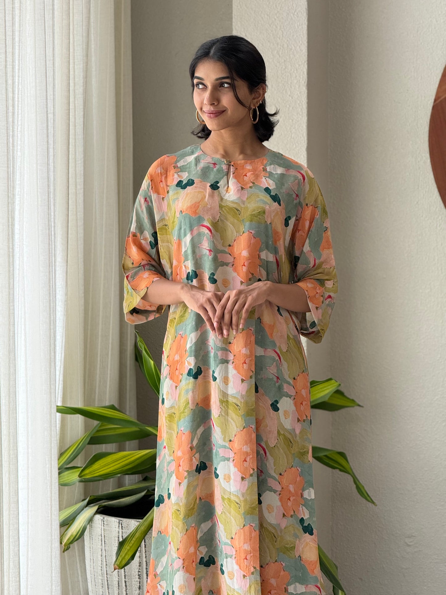 ZU25X352-CRAPE SILK PRINTED