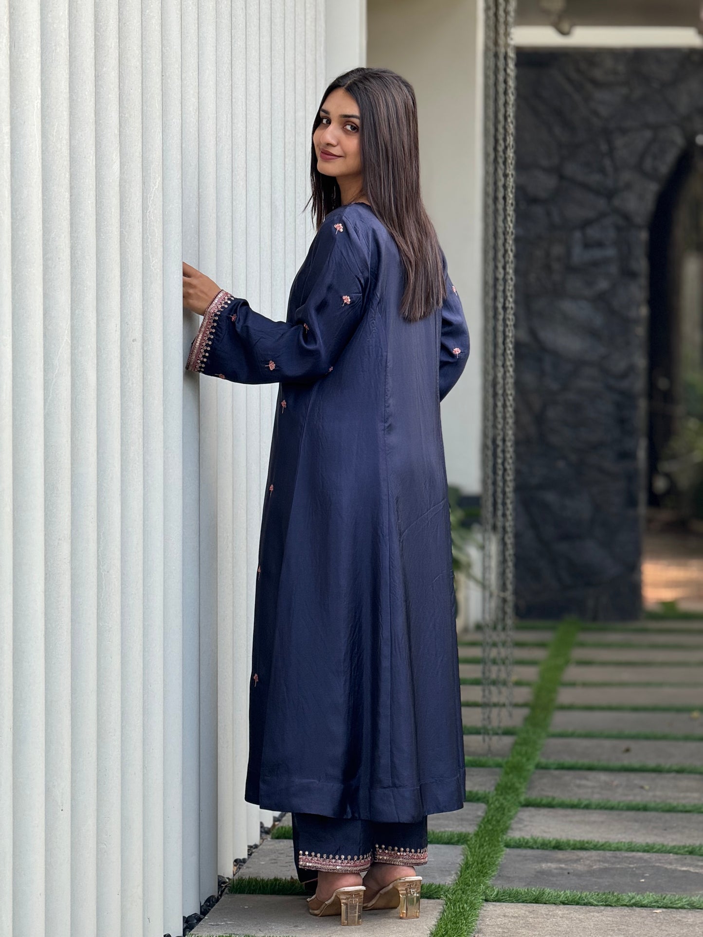 ZU25X263- MUSLIN PANEL NAVY