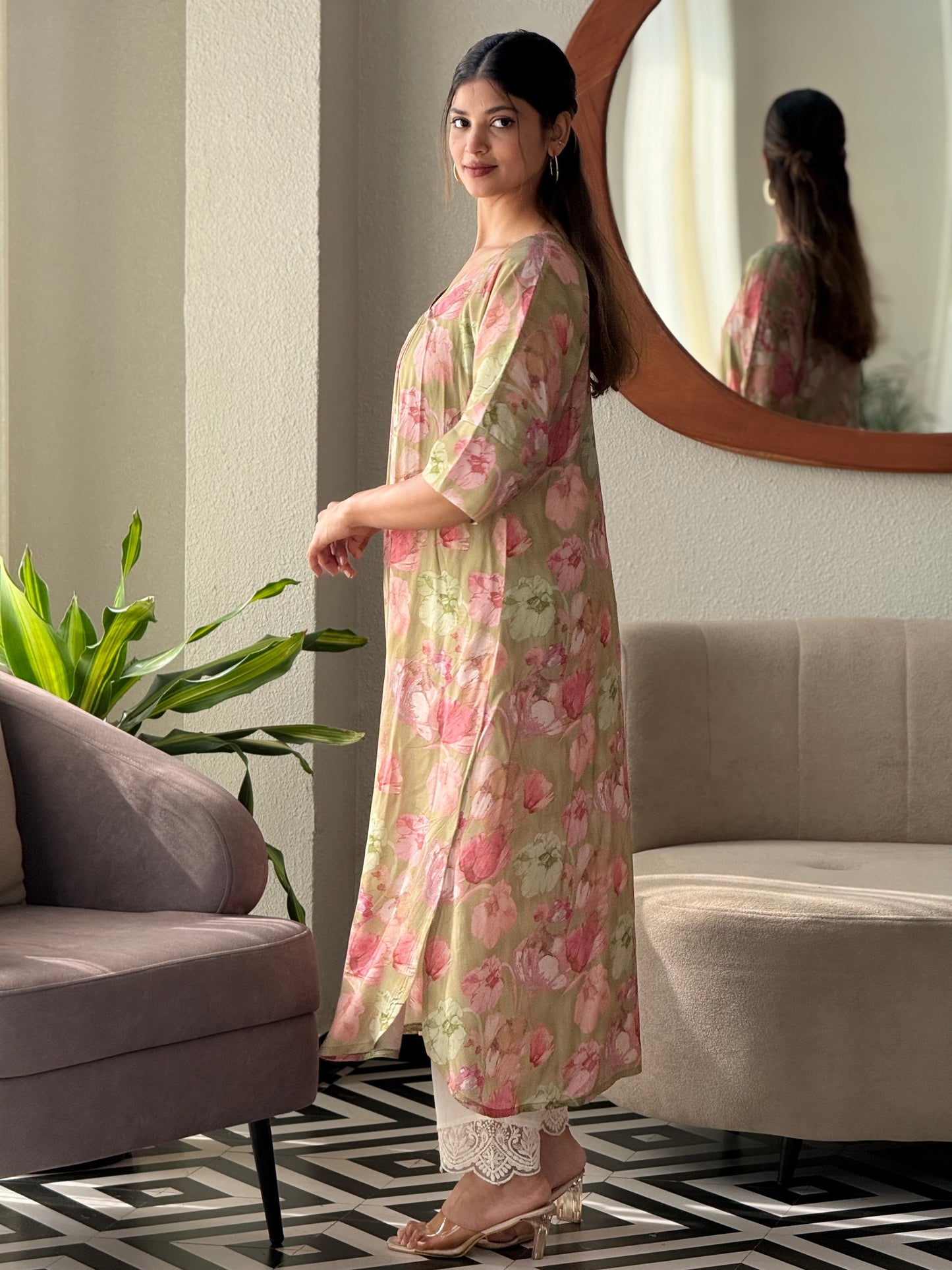 ZU25X299-MUSLIN SILK PRINTED