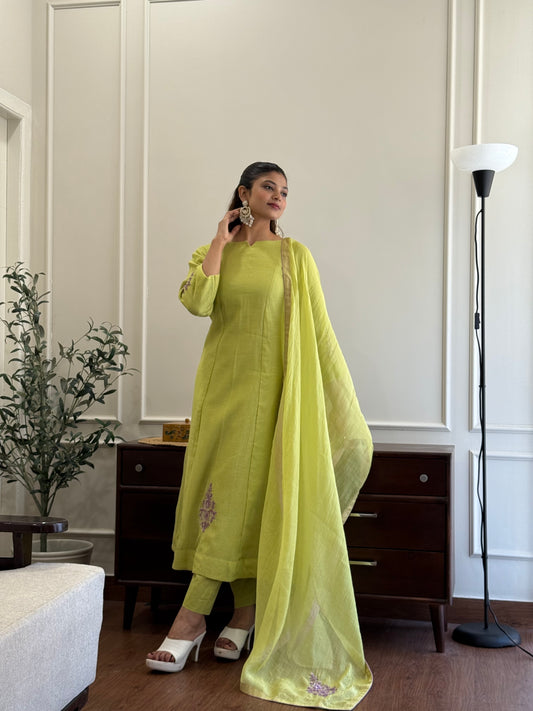 ZU25X231- GREEN CHANDERY
