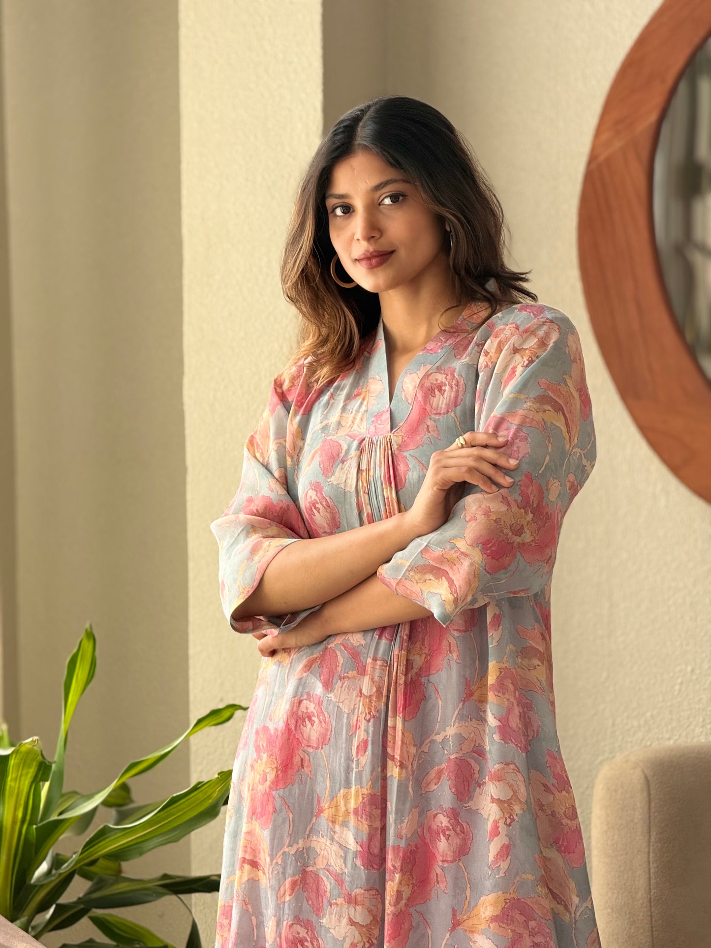ZU25X301-CRAPE SILK PRINTED