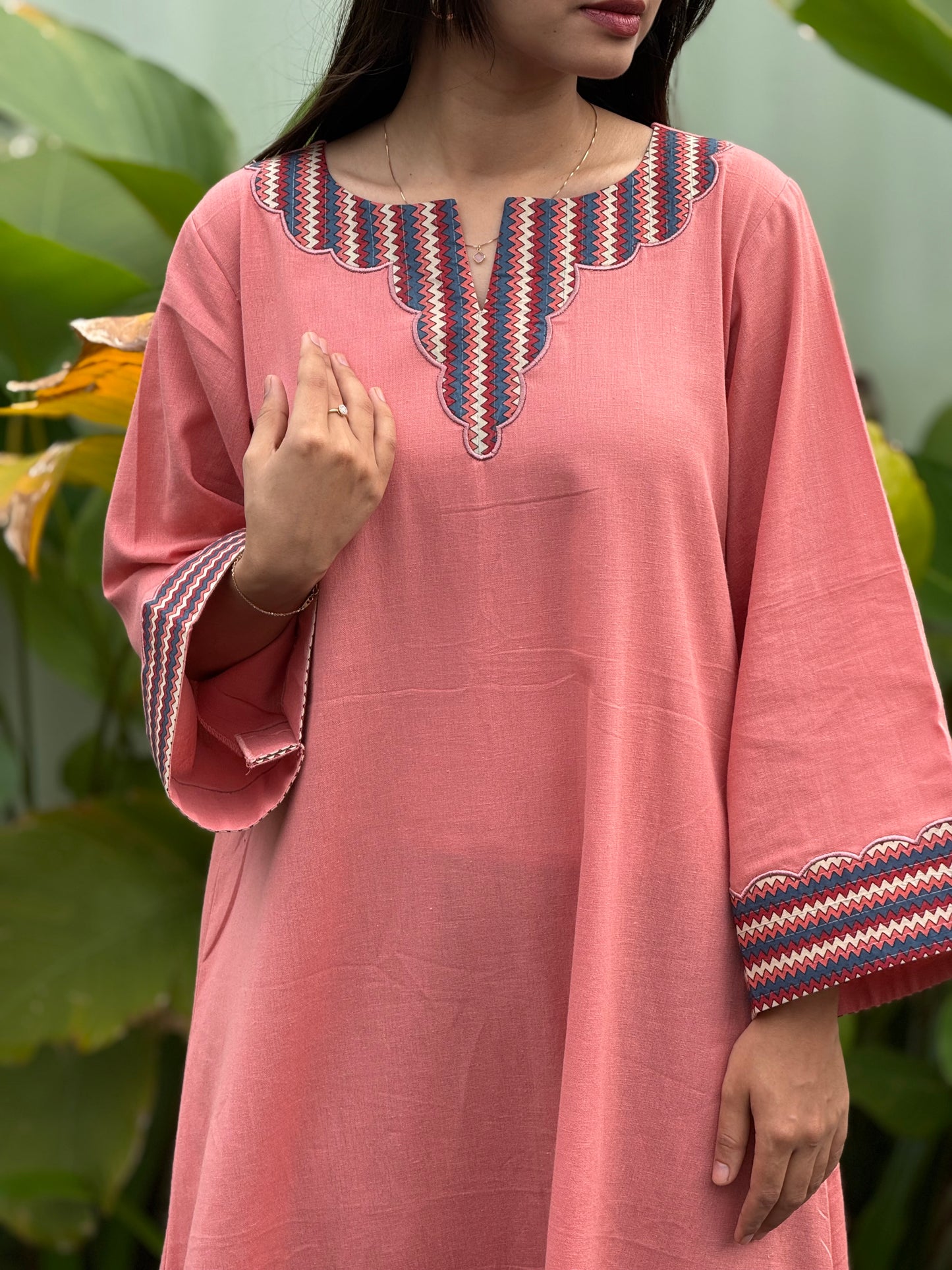 ZU25X387-PEACH FLEX STRIPED