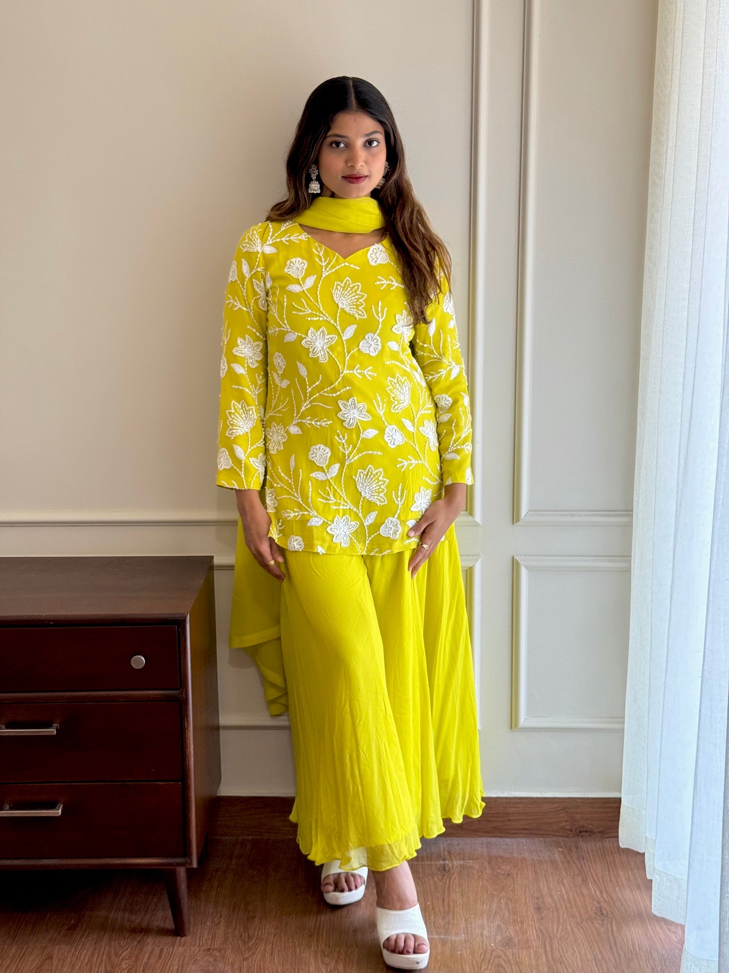 ZU25X235- NEON FLAIRED PLAZO