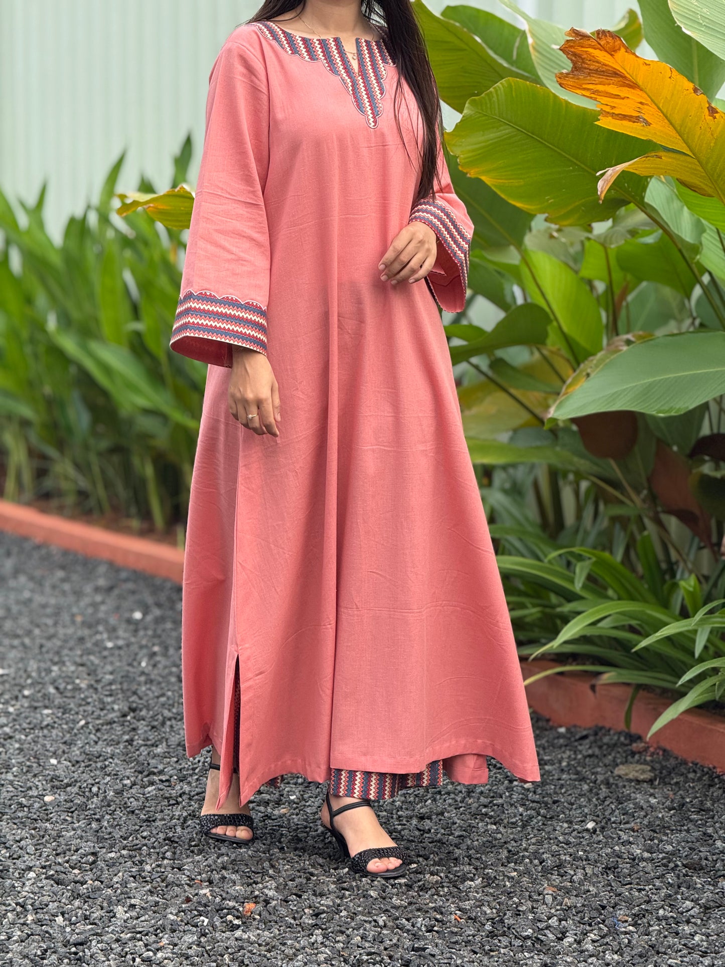 ZU25X387-PEACH FLEX STRIPED