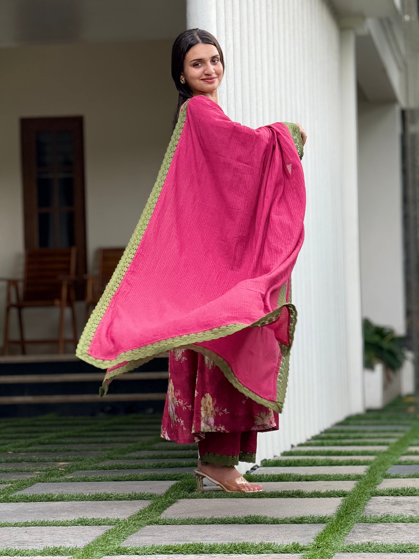 ZU25X254- MUSLIN MEROON