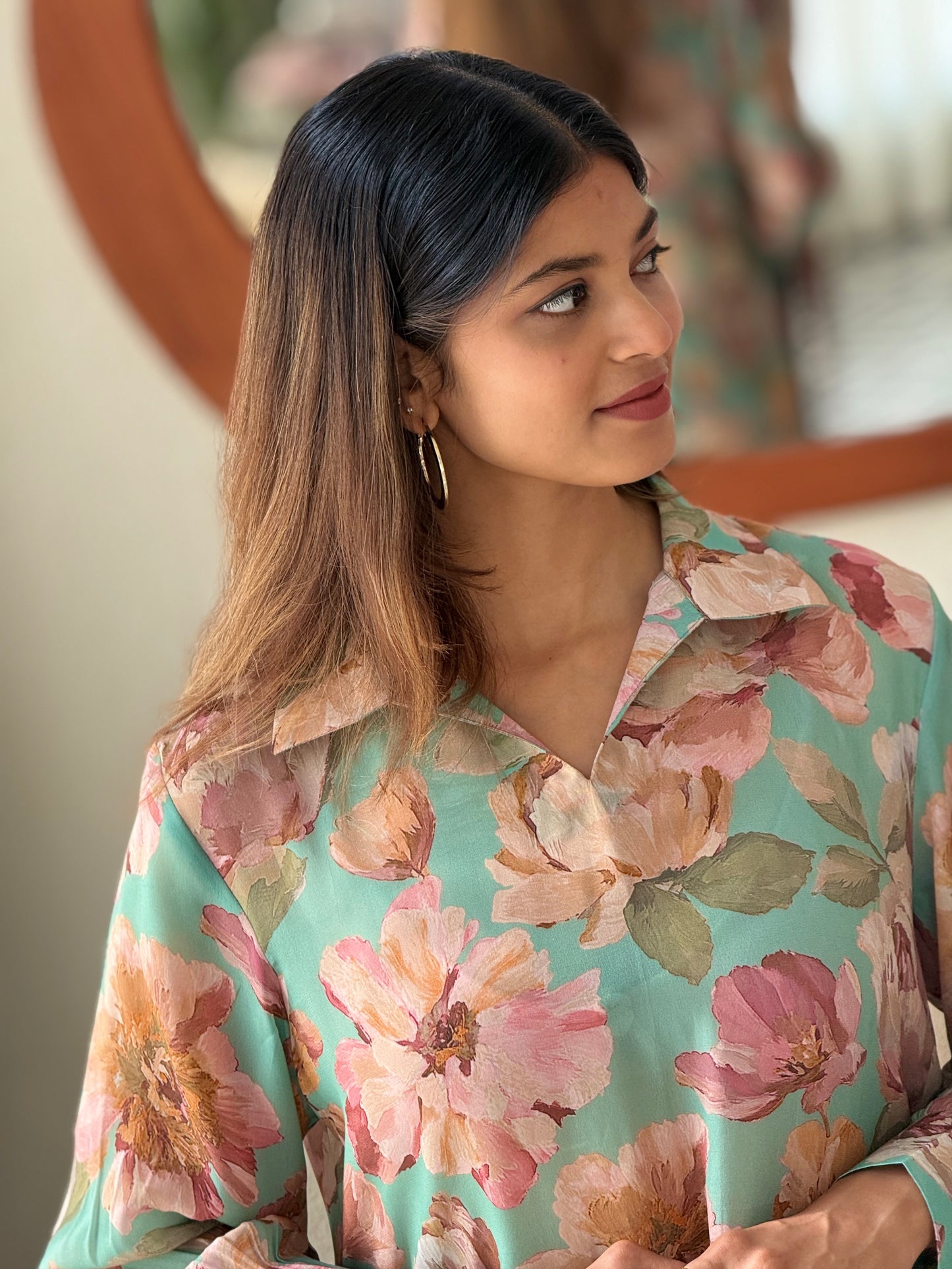 ZU25X304-CRAPE SILK PRINTED