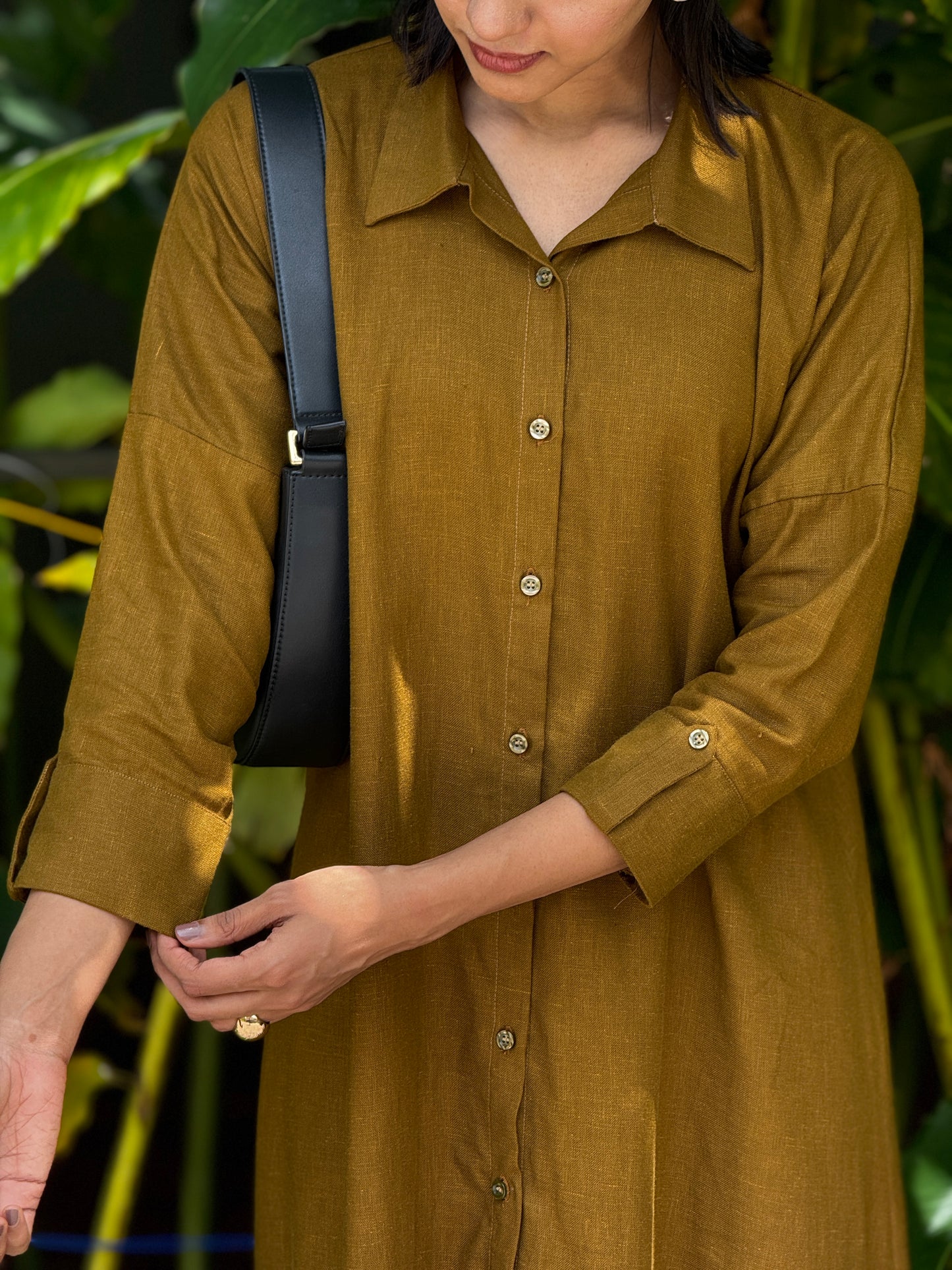 ZU25X368- LINEN KAFTAN