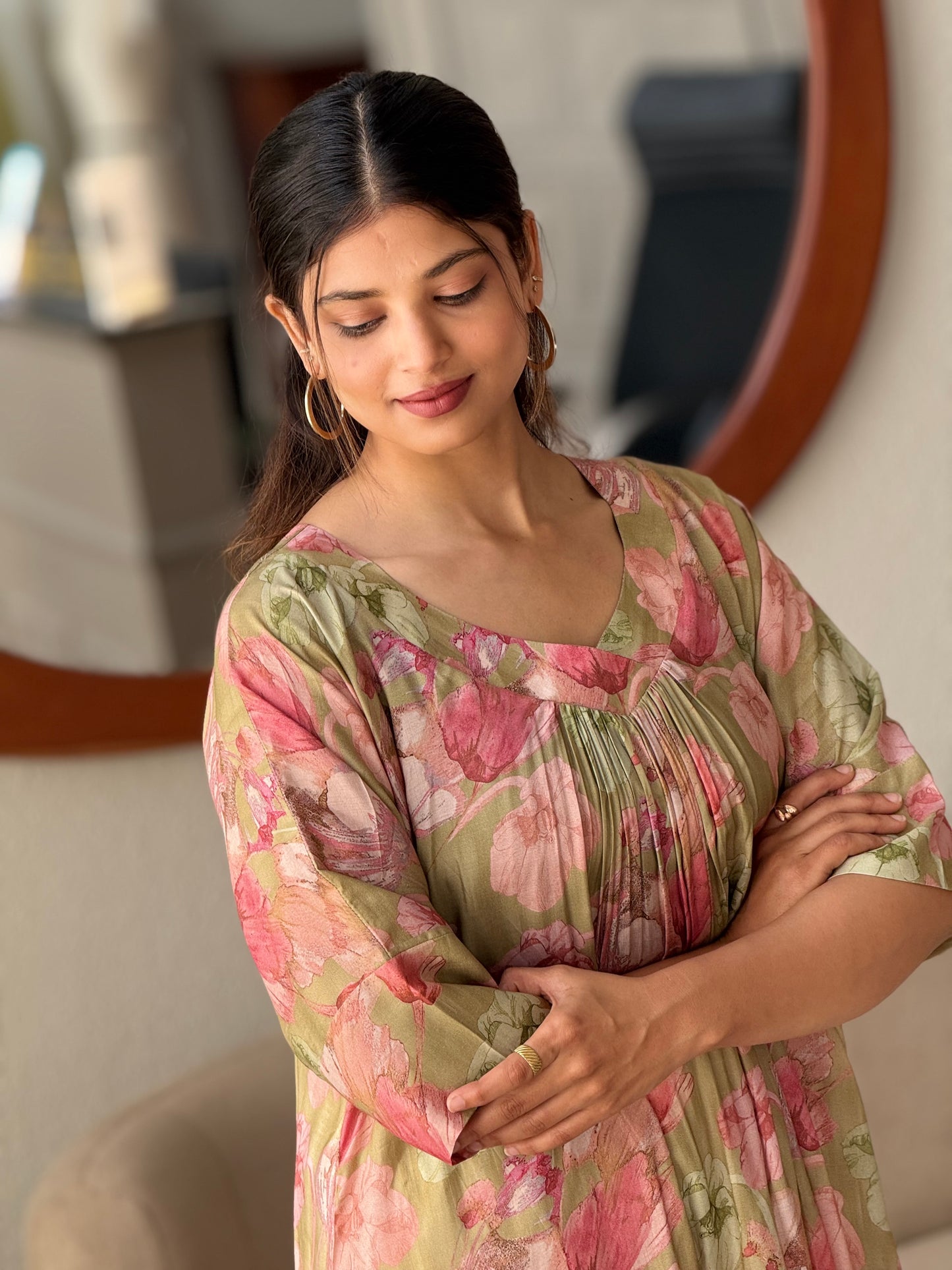 ZU25X299-MUSLIN SILK PRINTED