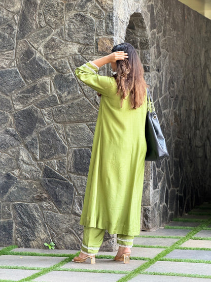 ZU25X334-GREEN MUSLIN