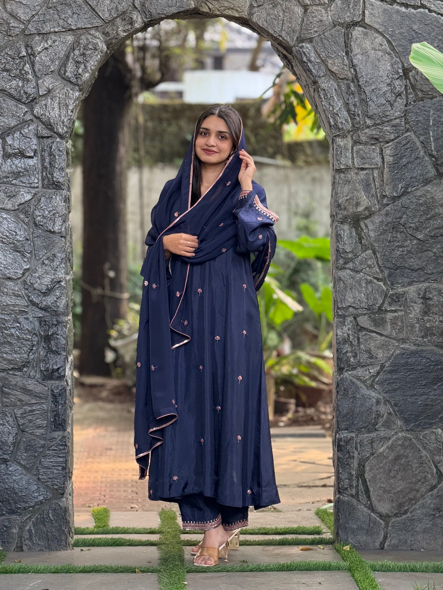 ZU25X263- MUSLIN PANEL NAVY