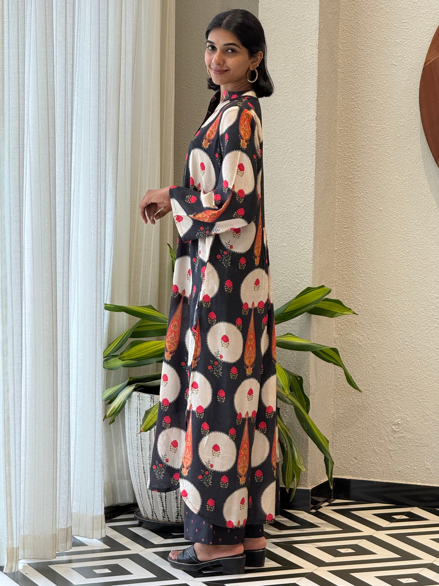 ZU25X354-MUSLIN SILK PRINTED