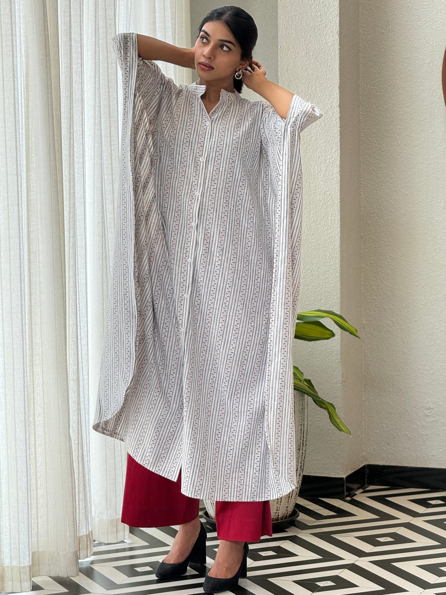 ZU25X358-STRIPED COTTON