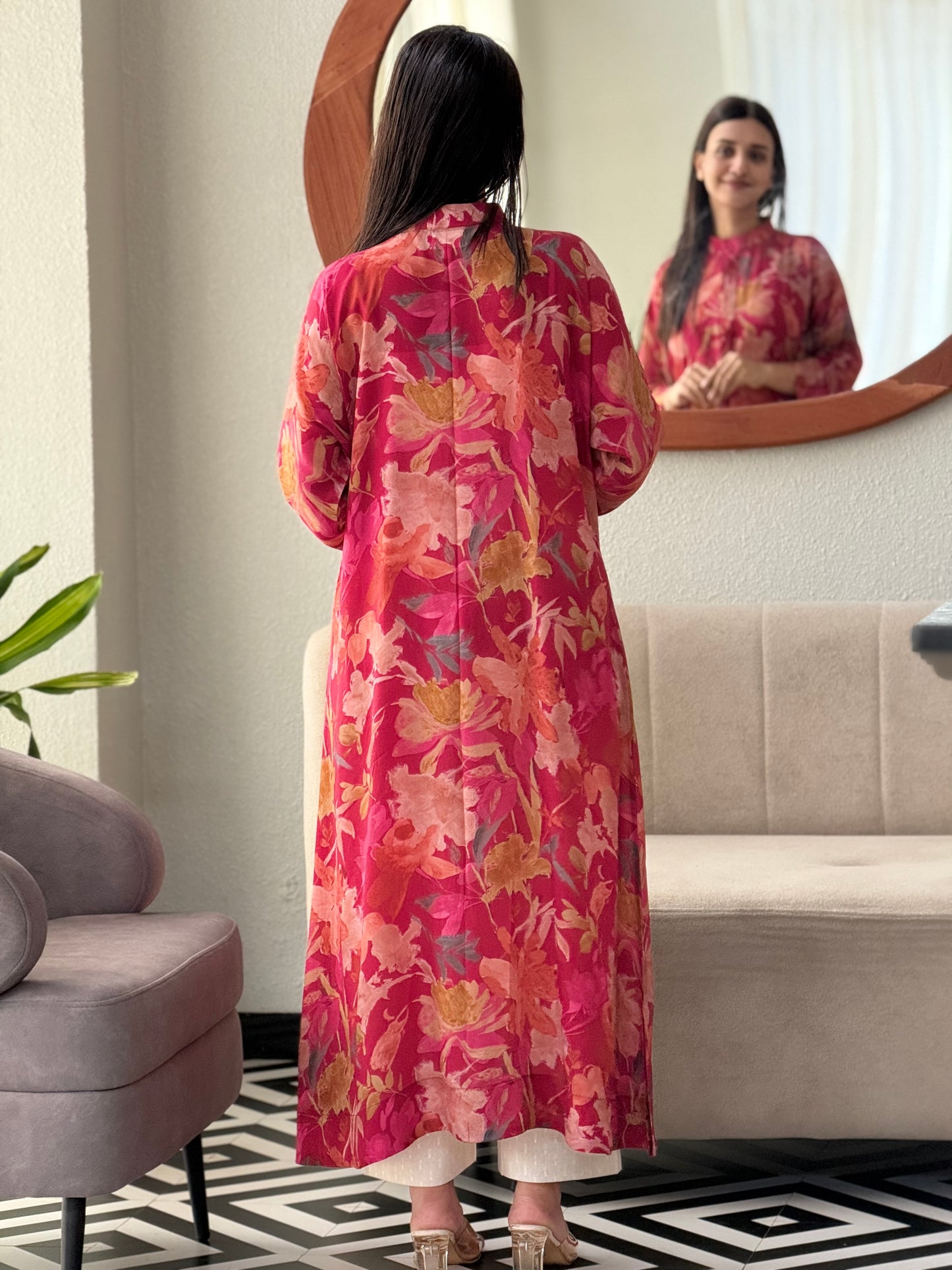 ZU25X277-CRAPE SILK PRINTED