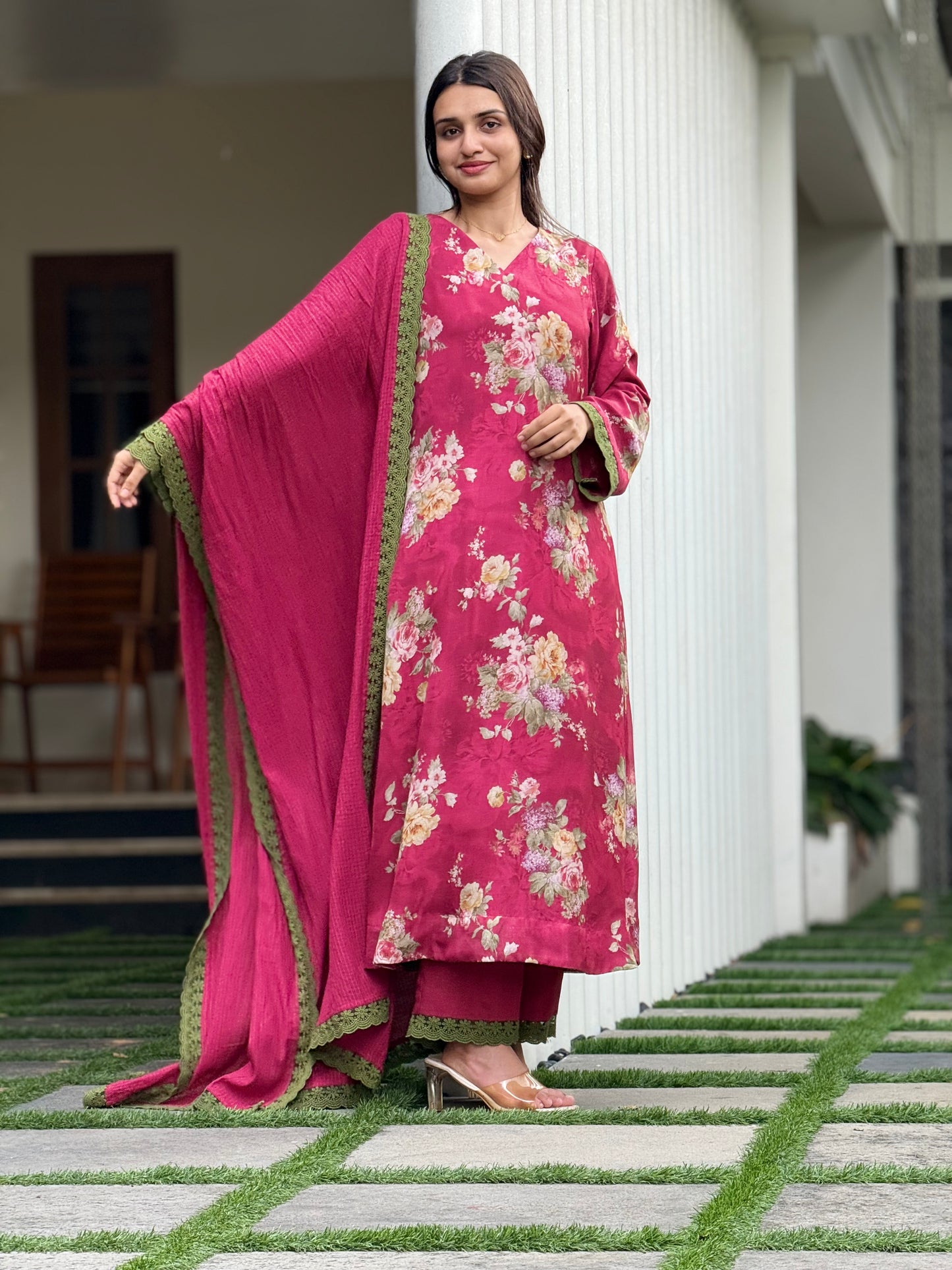 ZU25X254- MUSLIN MEROON