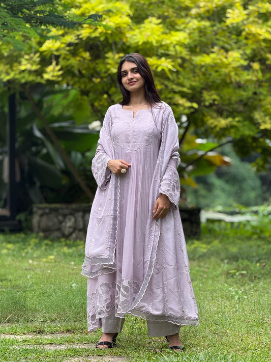ZU25X388-LAVENDER GEORGETTE