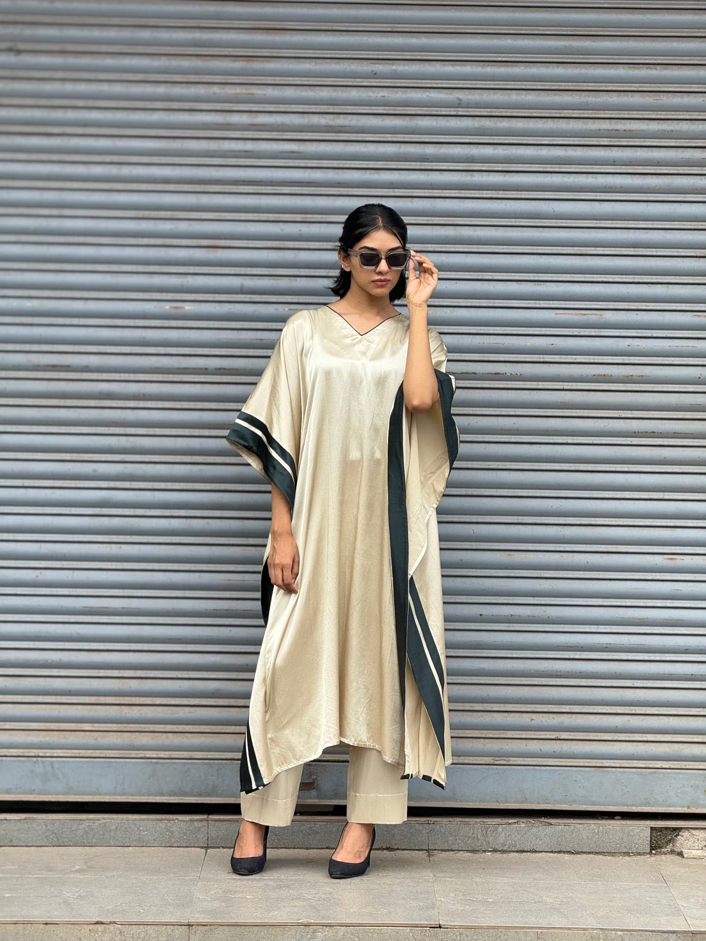 ZU25X379-GULABI KAFTAN