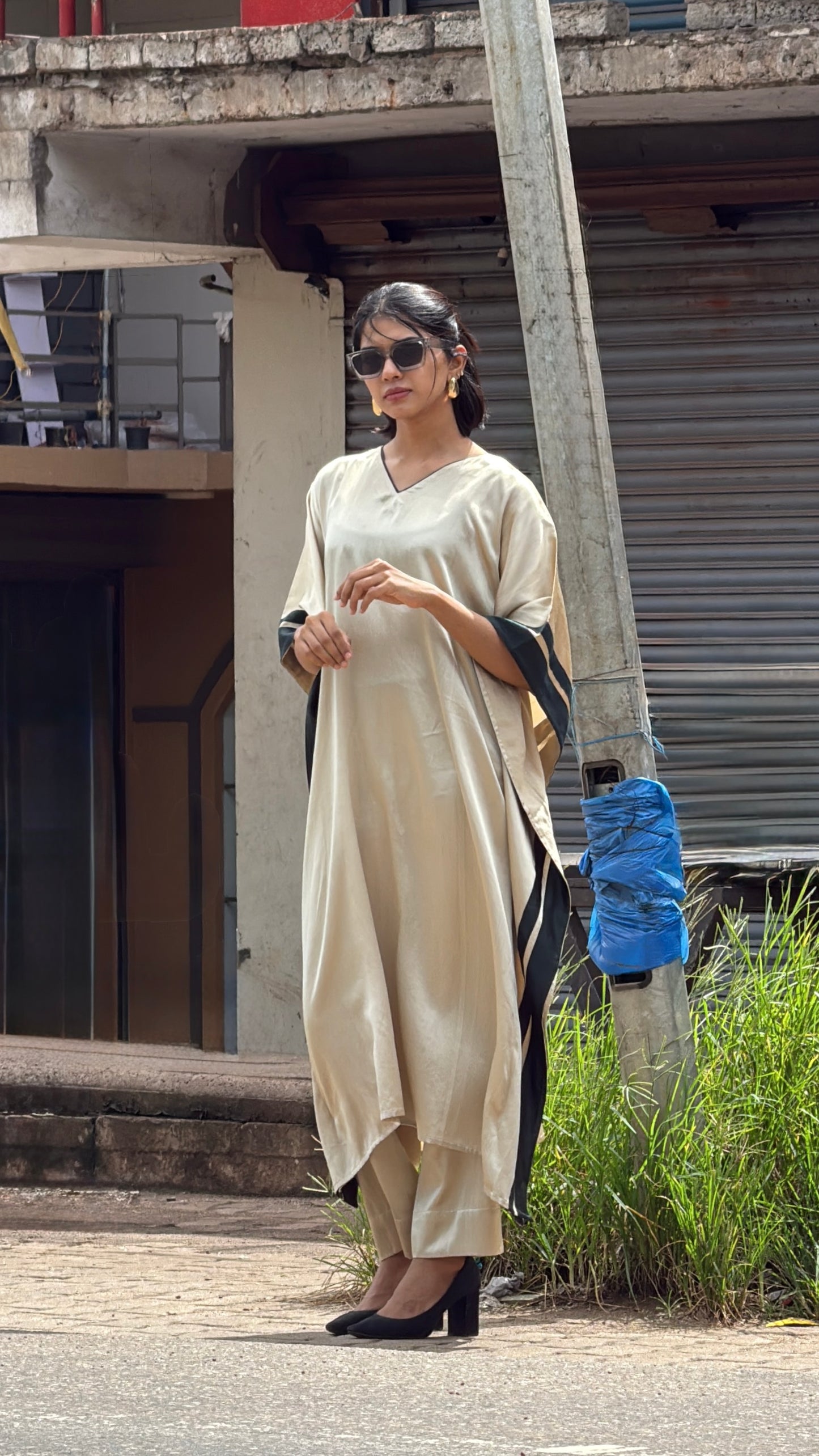 ZU25X379-GULABI KAFTAN