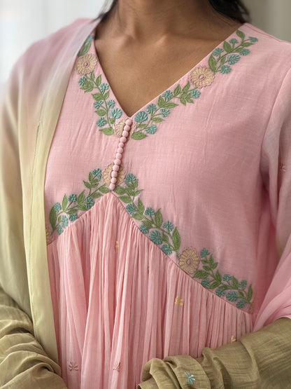 ZU25X429-FESTIVE PINK & GREEN