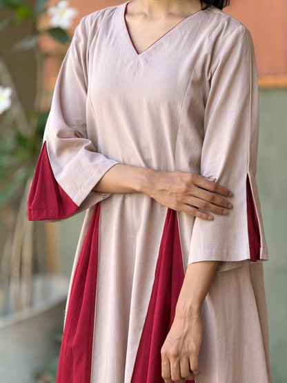 ZU25X436- RED& BEIGE