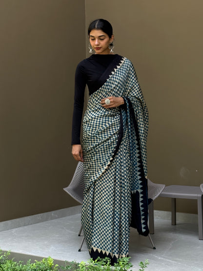 ZR011SAREE-AJRAK MODAL