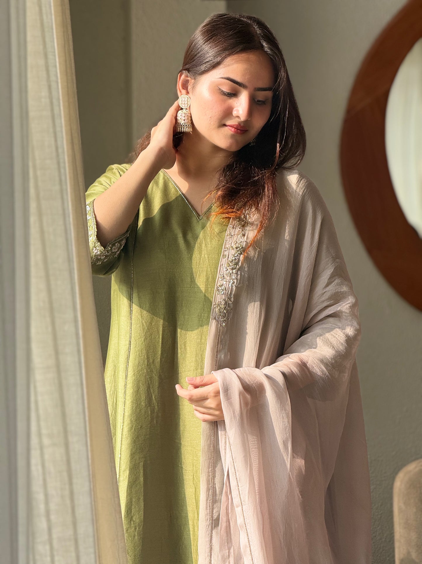 ZU25X310- OLIVE SILK HW