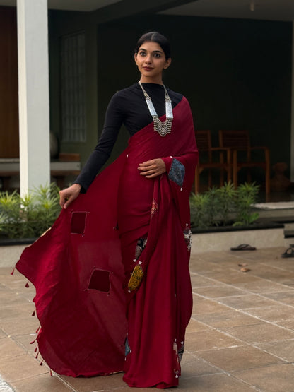 ZR003SAREE-AJRAK MODAL