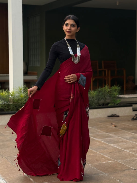 ZR003SAREE-AJRAK MODAL