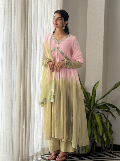 ZU25X429-FESTIVE PINK & GREEN