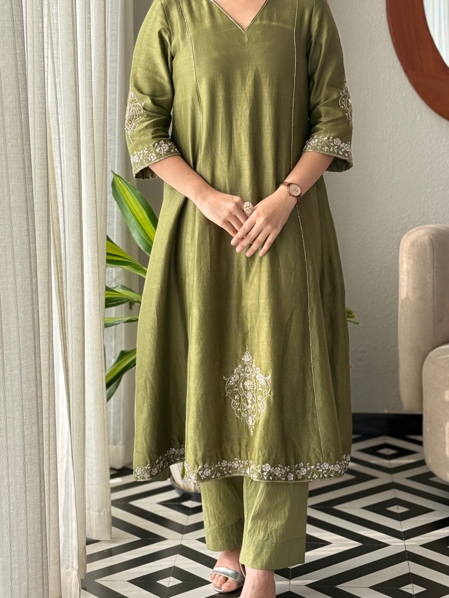 ZU25X310- OLIVE SILK HW