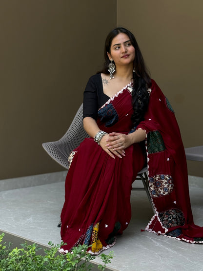 ZR002SAREE-AJRAK MODAL