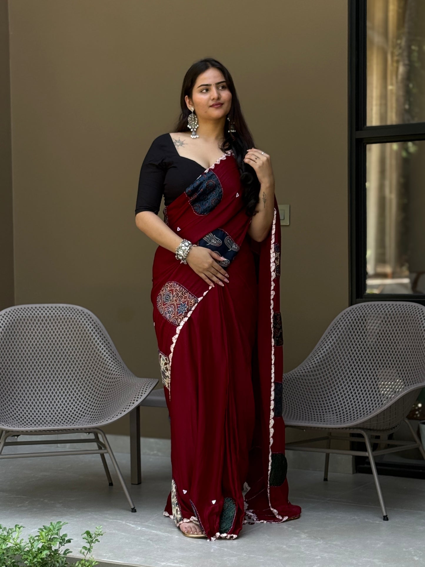 ZR002SAREE-AJRAK MODAL