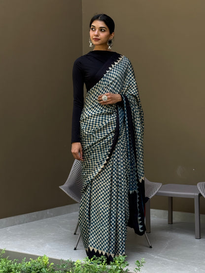 ZR011SAREE-AJRAK MODAL