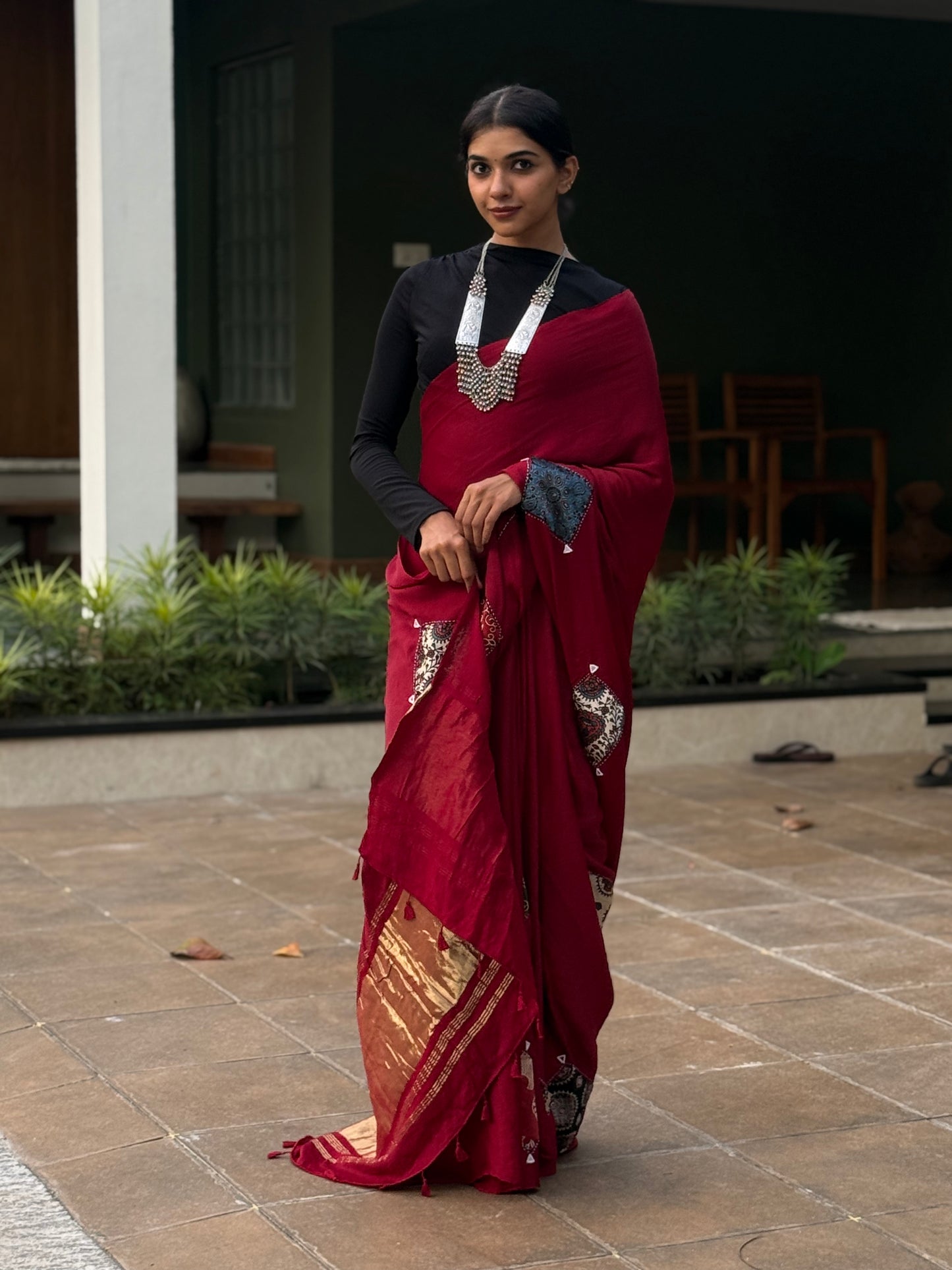 ZR003SAREE-AJRAK MODAL